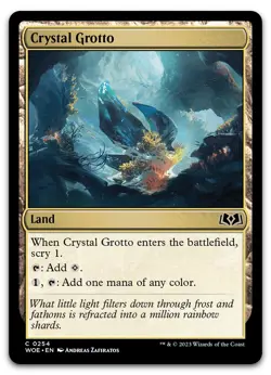 Crystal Grotto #254 (NM) Wilds of Eldraine WOE Magic MTG - Image 1