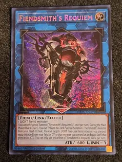 Yugioh 1x Fiendsmith's Requiem Prismatic Secret Rare PSR MP25-EN089 2025 1st Ed - Image 1