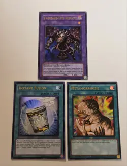 Thousand-Eyes Restrict + Metamorphosis + Instant Fusion Ultra Rare Yugioh Set NM - Image 1