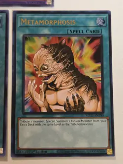 Thousand-Eyes Restrict + Metamorphosis + Instant Fusion Ultra Rare Yugioh Set NM - Image 3