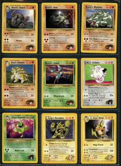 Pokemon Gym Heroes Set COMPLETE Non Holo 20-132 Binder Cards WOTC Vintage Lot NM - Image 3