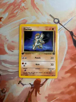 Pokemon Card - Machop 59/82 Team Rocket 1st Edition - WOTC - Image 1