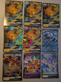 Pokemon GX/V LARGE JUMBO Card Lot + Tins & Accessories - Battle Deck - Image 2