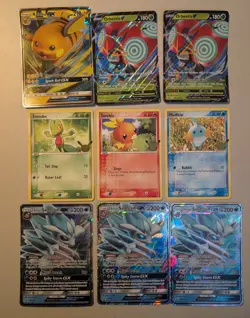 Pokemon GX/V LARGE JUMBO Card Lot + Tins & Accessories - Battle Deck - Image 5