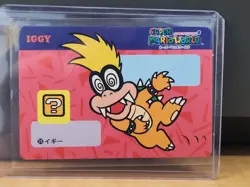 Iggy Koopa Super Mario World Mario bros Card Banpresto 1992 Nintendo F/S - Image 1