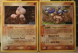 Pokemon Cards Ex Unseen Forces Tyrogue & Hitmontop Reverse Holo Stamped - Image 1
