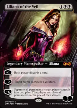MTG English Liliana of the Veil NM Foil Ultimate Box Toppers - Image 1
