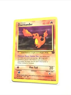 CHARMANDER - 50/82 - INK DOT 'D' ERROR - Team Rocket - Pokemon Card - NM - Image 1