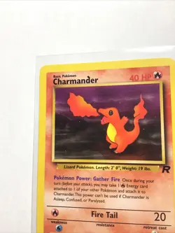 CHARMANDER - 50/82 - INK DOT 'D' ERROR - Team Rocket - Pokemon Card - NM - Image 2