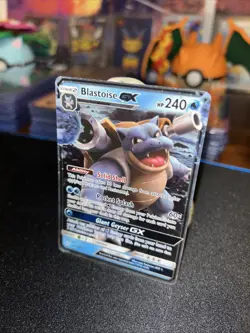 ✨Pokemon TCG Blastoise GX HUltraRare Card Unbroken Bonds 35/214 LP Bent Corner✨ - Image 2