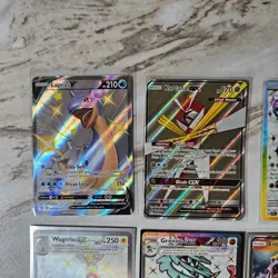 Lot of 8 Shiny V EX & GX Pokemon Full Art Cards - Image 2