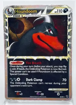 Houndoom Prime 82/90 Holo 2010 Undaunted Pokemon Card VERY HP DMG - Image 1