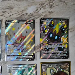 Lot of 8 Shiny V & EX Pokemon Full Art Cards - Image 3