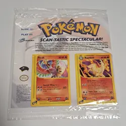 2002 Pokemon Scan-Tastic Spectacular Promo Set Ho-oh and Rapidash Trading Cards - Image 1