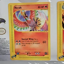 2002 Pokemon Scan-Tastic Spectacular Promo Set Ho-oh and Rapidash Trading Cards - Image 2