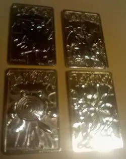 1999 Nintendo Burger King 23 Kt. Gold Plated Pokemon Cards Lot of 4 Charizard - Image 1