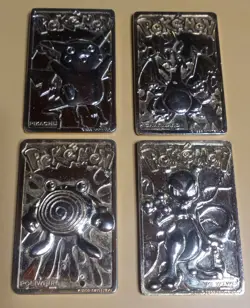 1999 Nintendo Burger King 23 Kt. Gold Plated Pokemon Cards Lot of 4 Charizard - Image 2