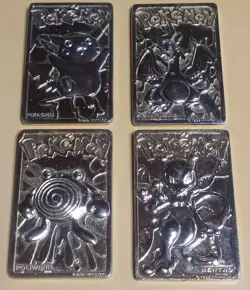 1999 Nintendo Burger King 23 Kt. Gold Plated Pokemon Cards Lot of 4 Charizard - Image 3