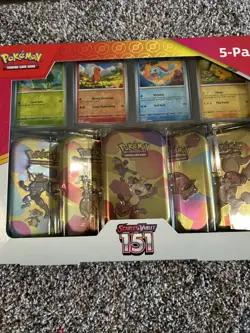 New In Box Pokemon Trading Card Game 5 Pack Scarlet And Violet 151 - Image 1