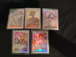 One Piece Card Game Secret Rare Lot - Image 1
