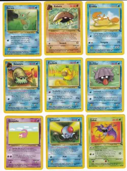 Pokemon Fossil COMPLETE SET Uncommon/Common Vintage WOTC 32 Card Lot MP-NM - Image 4