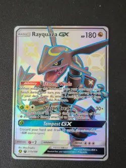 Rayquaza GX Pokemon Card 177a Hidden Fates Premium Collection Exclusive - Image 1