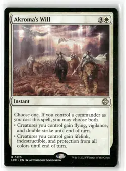Akroma's Will Commander: the Lost Caverns of Ixalan Regular - Image 1