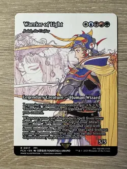 Magic The Gathering - Final Fantasy - Warrior of Light - RARE - Full Art 0017 - Image 1