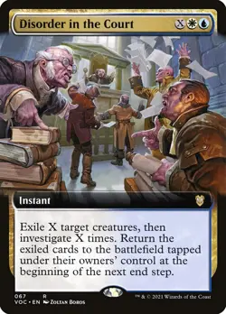 1x Disorder in the Court Extended Art VOC NM x1 Mtg Magic the Gathering Changie - Image 1
