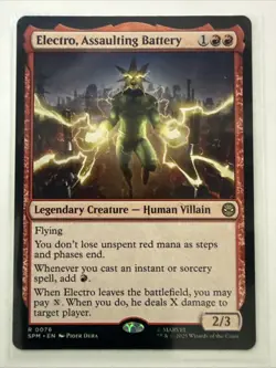 MTG Electro, Assaulting Battery 0076 Regular Marvel's Spider-Man NM SPM - Image 1