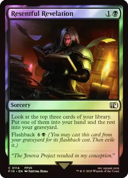 Resentful Revelation Final Fantasy Foil MTG Magic Near Mint - Image 1