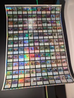 Magic: The Gathering MTG War Of The Spark Uncut FOIL Sheet Mythic Edition Rare - Image 1