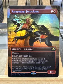 MTG *Rampaging Ferocidon Borderless Foil X1* Special Guest Magic the Gathering - Image 1