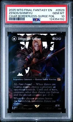 PSA 10 GEM MT Zenos Yae Galvus Shinryu Surge Foil 529 | MTG UB Final Fantasy - Image 1