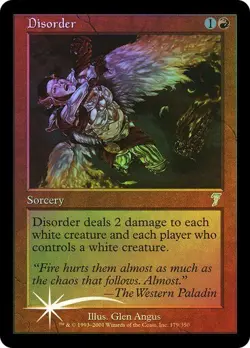 7th Edition MTG FOIL Disorder Magic - Image 1