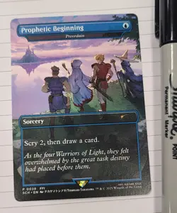 Prophetic Beginning (Preordain) NM Extended Art Promo Final Fantasy MtG - Image 1