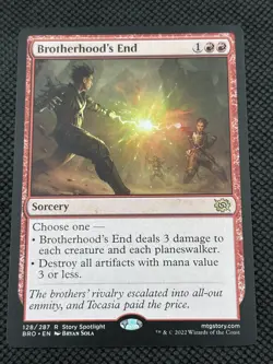 Brotherhood's End #128 Normal The Brothers' War NM MTG - Image 1