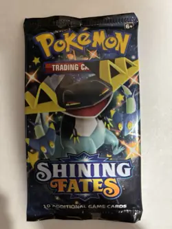 22.2g HEAVY Pokemon 2021 SHINING FATES BOOSTER PACK Factory Sealed Dragapult - Image 2