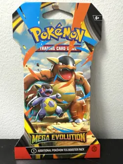 Brand New Mega Evolution Sleeved Booster Pack - Pokemon TCG Factory Sealed - Image 1