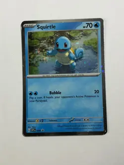 Pokemon TCG Promo SVP 048 Cosmos Holographic Squirtle w Swirl Near Mint. - Image 1