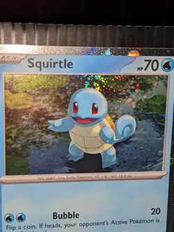 SWIRL Pokemon TCG Squirtle 048 Cosmos Holo Black Star Promo NM - Image 1