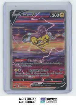 2023 Pokemon Crown Zenith Galarian Gallery Full Art Raikou V #GG41/GG70 - Image 1