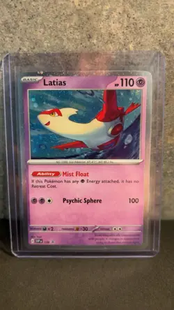 Latias 139 Cosmos Holo🌀 SWIRL Stellar Crown Promo Scarlet Violet Pokemon NM - Image 1