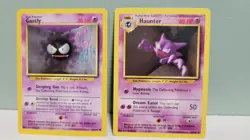 Pokemon TCG Gastly & Haunter Base Set Unilimited Regular LP - Image 1