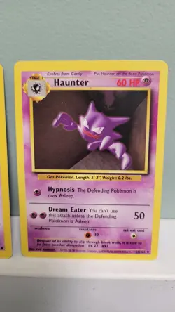 Pokemon TCG Gastly & Haunter Base Set Unilimited Regular LP - Image 3