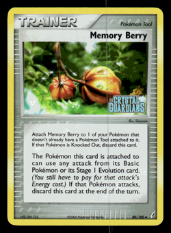 Memory Berry Reverse Holo EX Crystal Guardians 2006 # 80/100 Pokemon TCG NM - Image 1