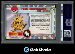2000 TOPPS POKEMON TV ANIMATION EDITION SERIES 3 #125 ELECTABUZZ FOIL PSA 9 - Image 2