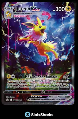 2019 POKEMON SWORD & SHIELD BLACK STAR PROMOS #SWSH184 JOLTEON VMAX JUMBO - Image 1