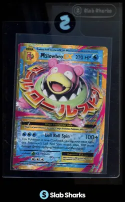 2016 POKEMON XY EVOLUTIONS #27/108 MEGA SLOWBRO EX HOLO - Image 1