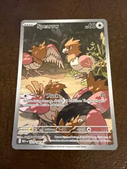 Pokemon TCG Mega Evolutions Spearow 151/132 Illustration Rare - Image 1
